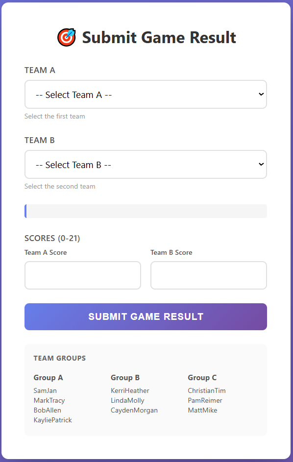Tournament Submit